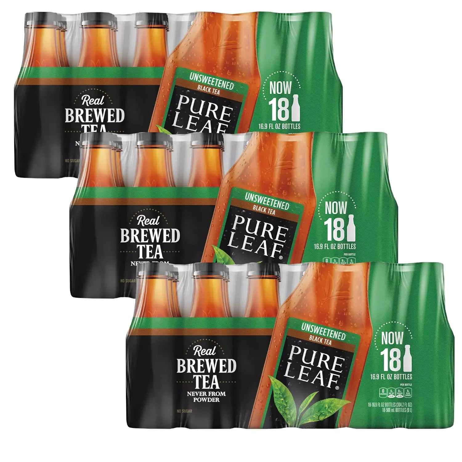 Pure Leaf Unsweetened Iced Real Brewed Tea - Never From Powder (16.9oz - 18 pk per Box)