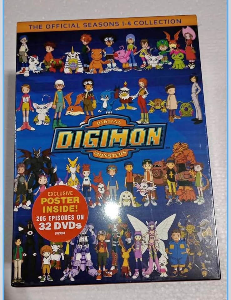 Digimon Complete Series DVD Collection Season 1-4 Box Set