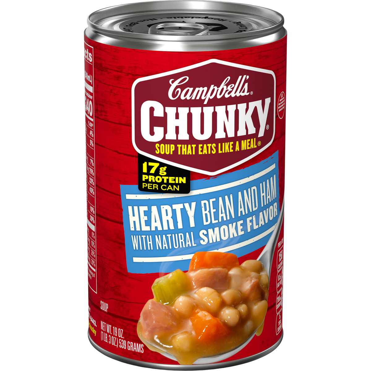Campbell’s Chunky Hearty Bean Soup with Ham – 19 oz Can