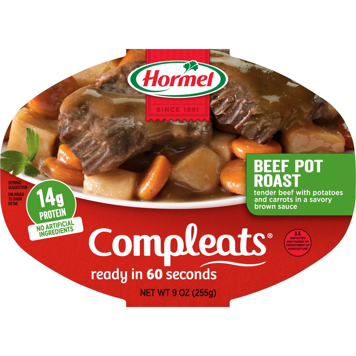 HORMEL COMPLEATS Beef Pot Roast – 9 oz Tray
